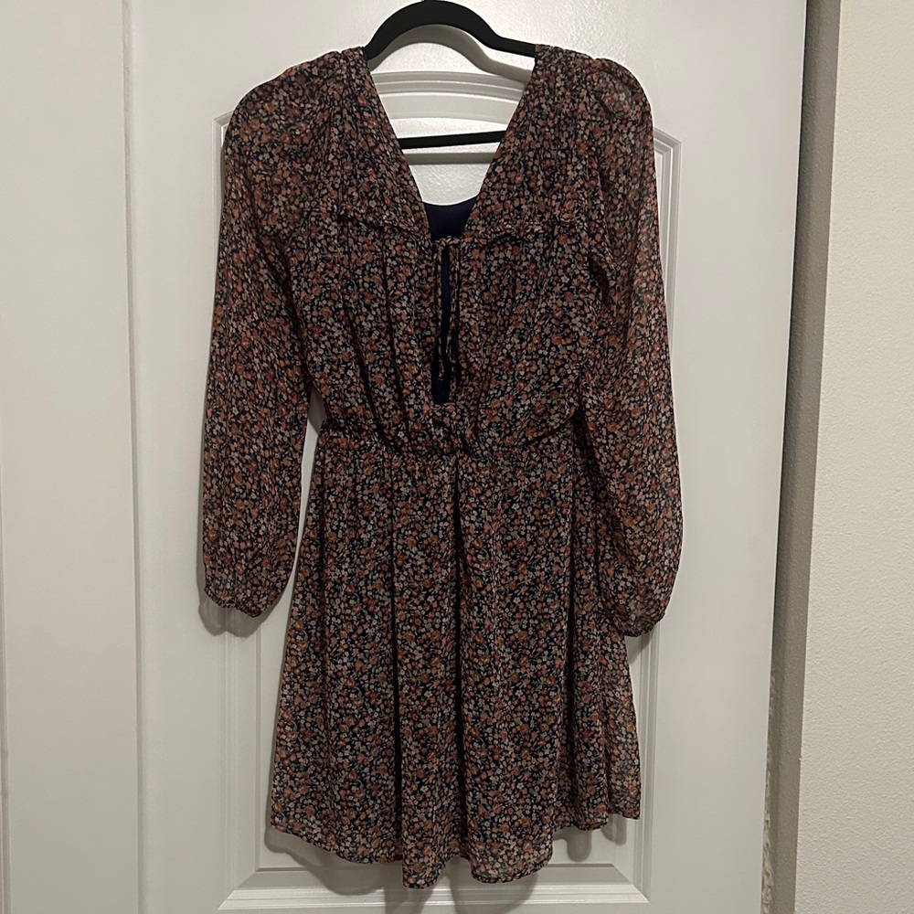 Floral Long Sleeve Dress